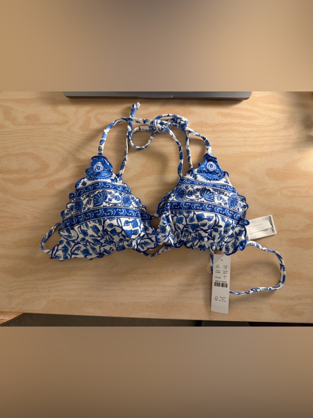 J.Crew Ruffle Trim String Bikini Top - Picture 5 of 7